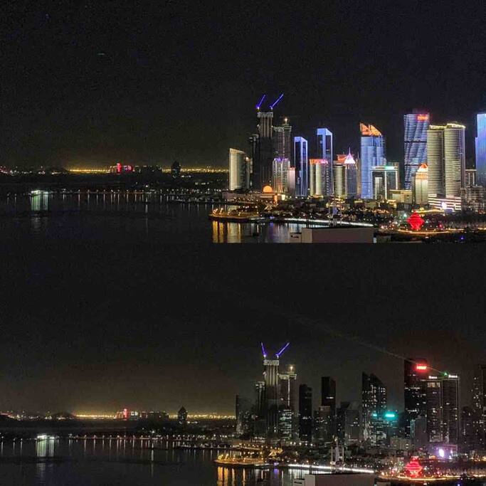 窗外夜景实拍