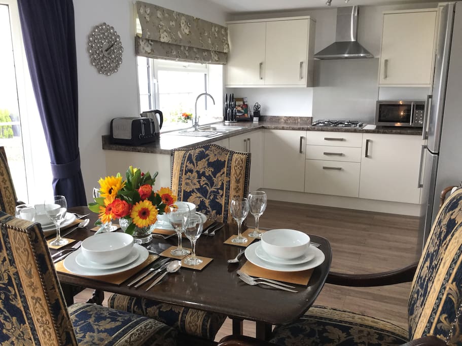 Kitchen and dining area