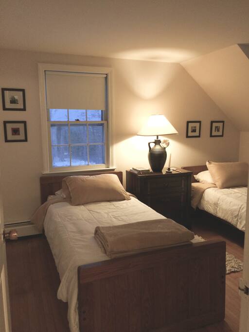 Very comfortable custom twin beds, can be made into a king upon request