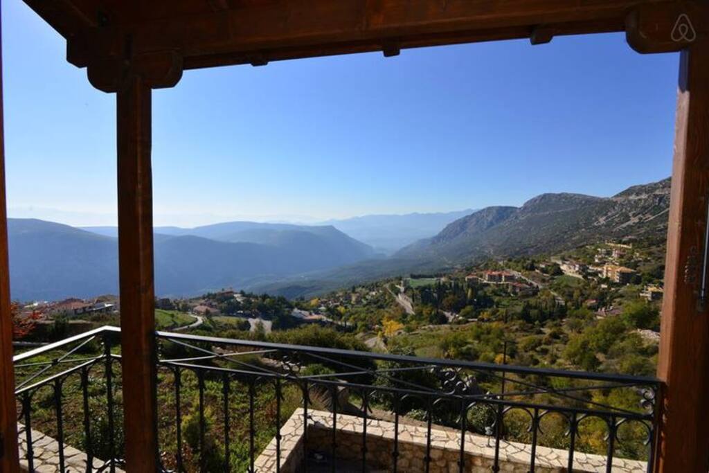 View from ground floor balcony