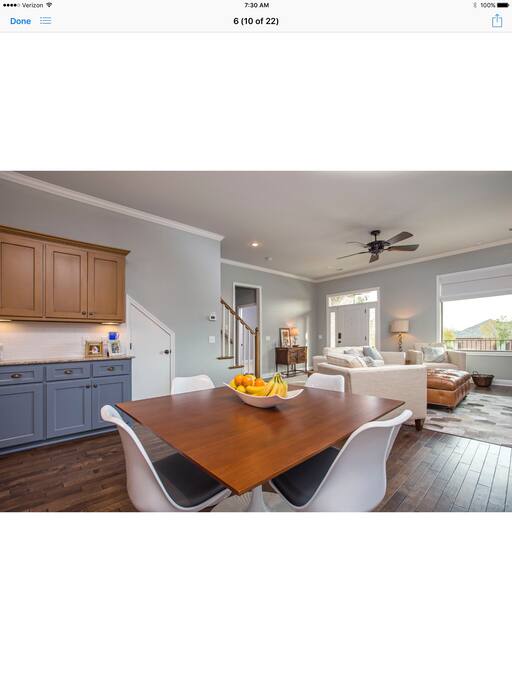 Dining and Living area