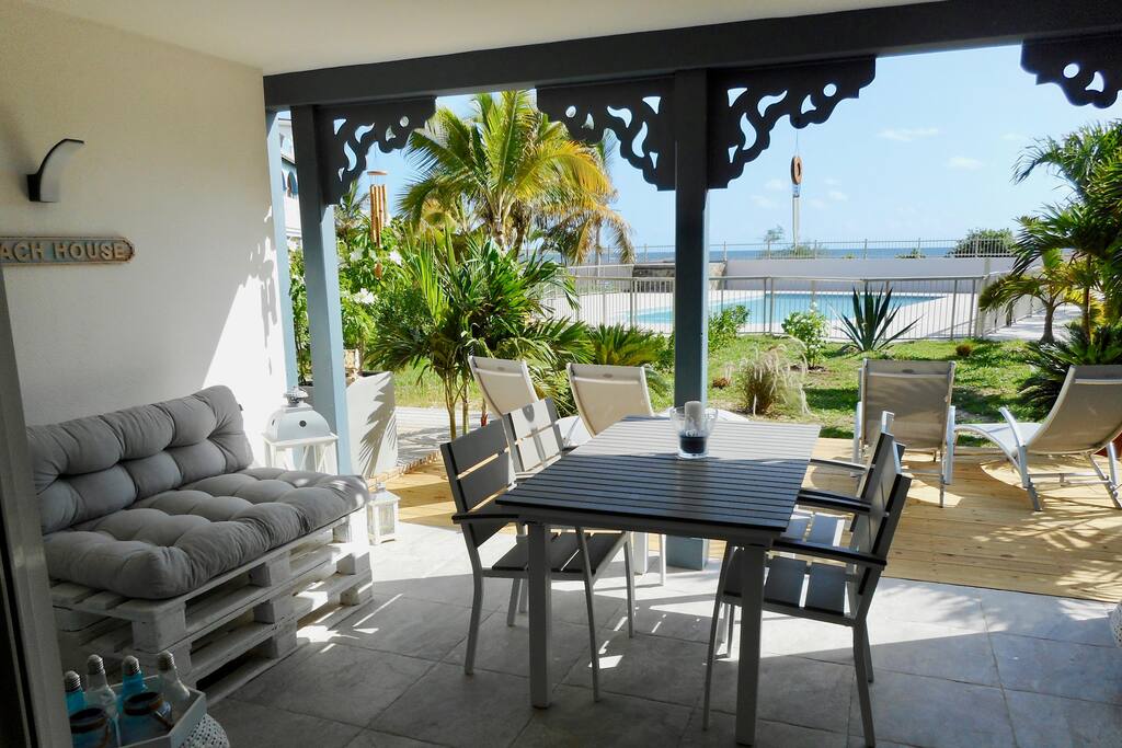 Côté Zen 1 -maison de plage, magnifique vue mer - Orient Bay - Saint Martin의 타운하우스에서 살아보기, 생 마르탱
