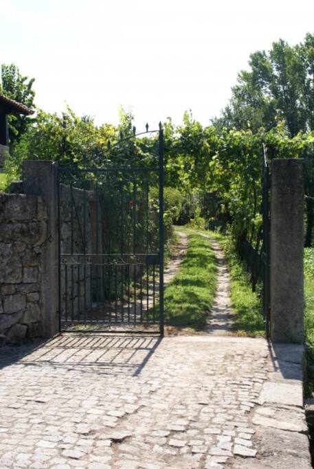 Entrada para a Quinta da Ilha. Portão Principal