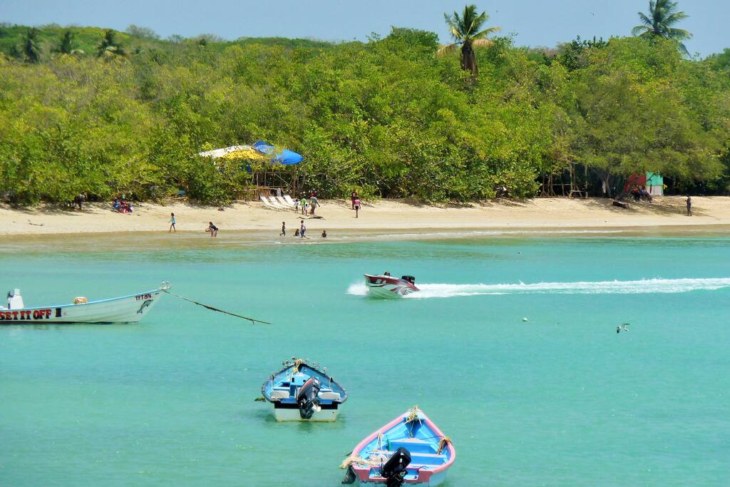 Buccoo beach is just a short walk away