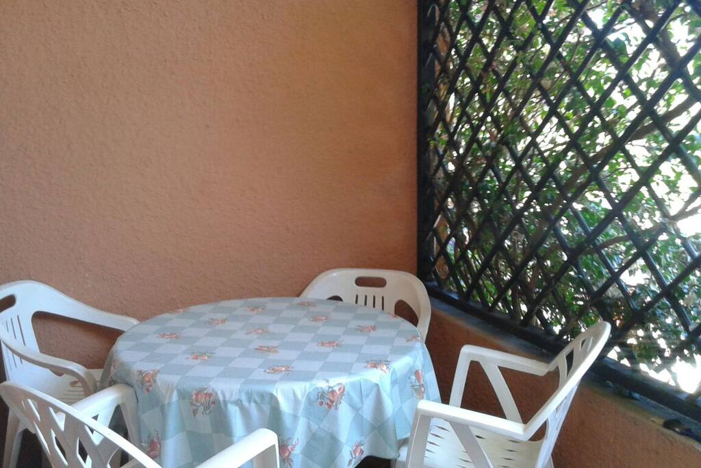 Possibilità di mangiare sul terrazzo