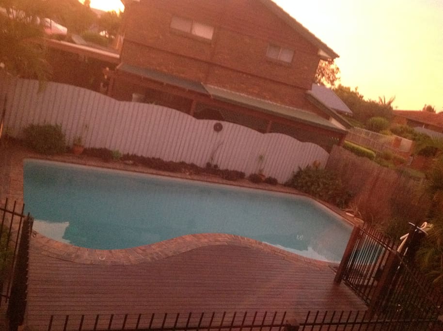 Sunset at our tropical backyard