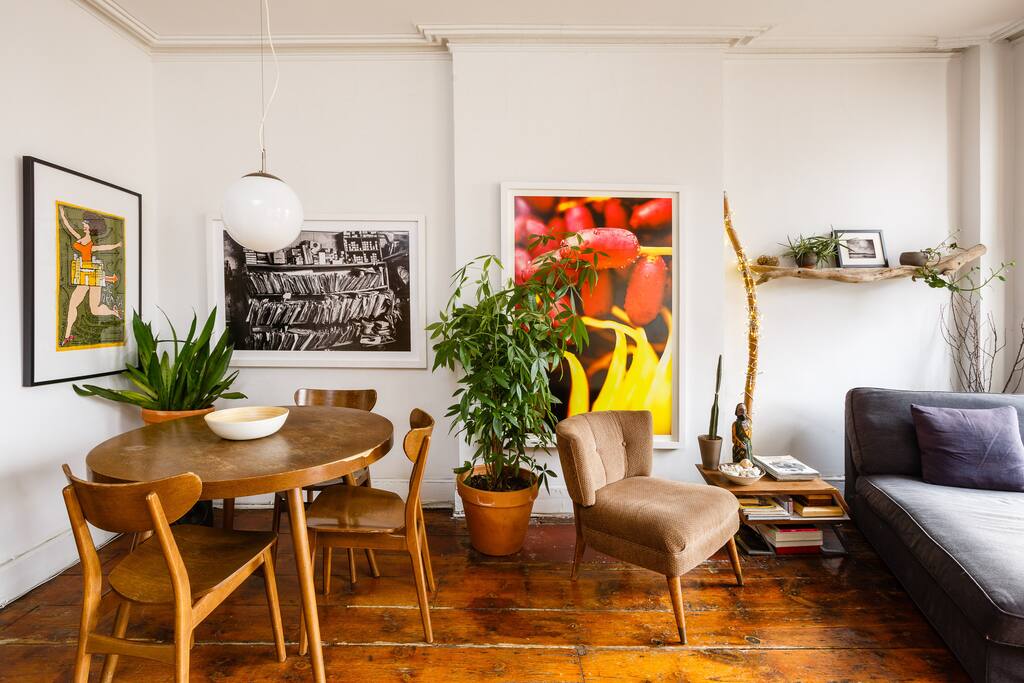 Living room with dining area