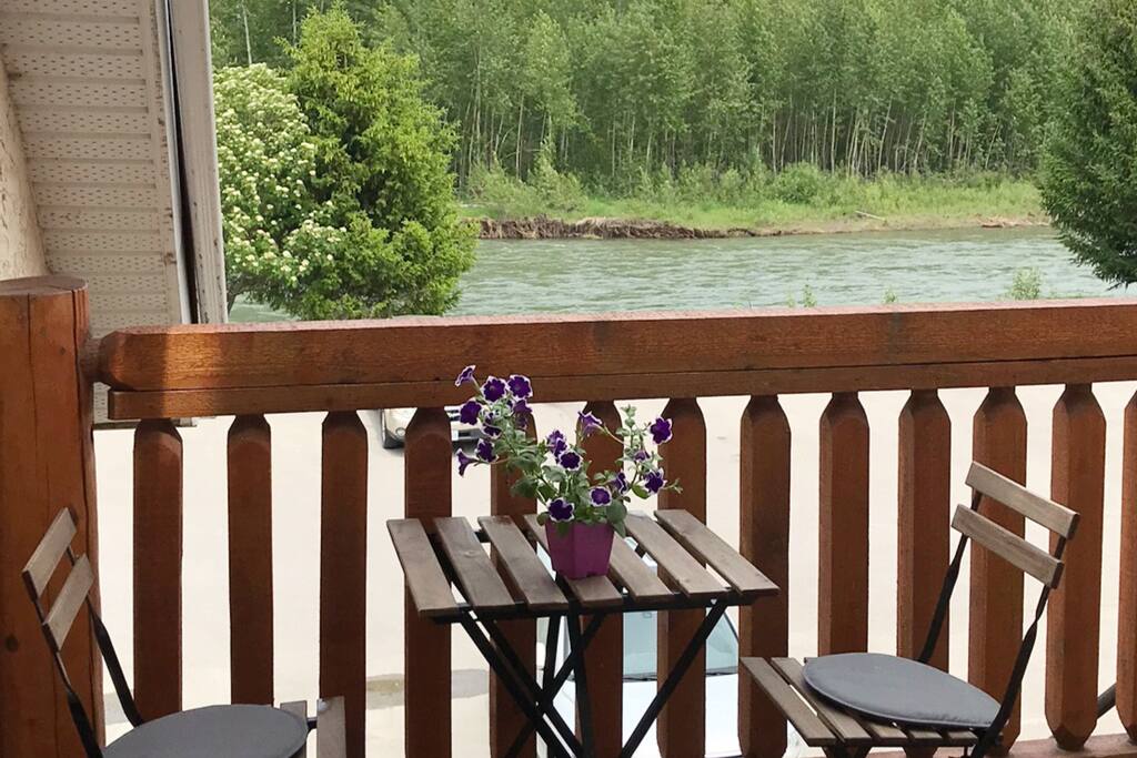 Front deck in the morning sun