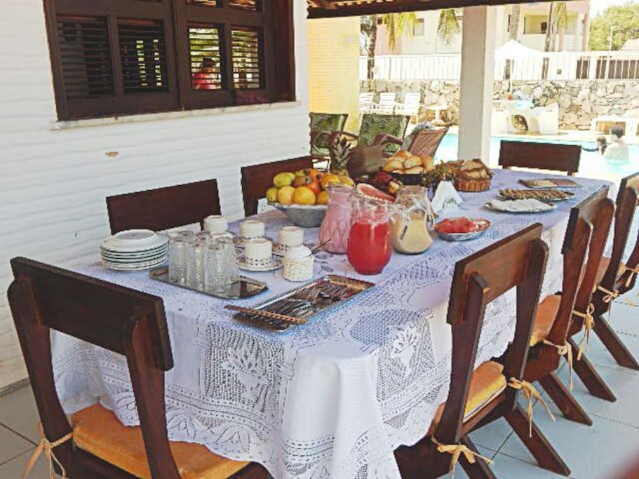 Mesa do café da manhã