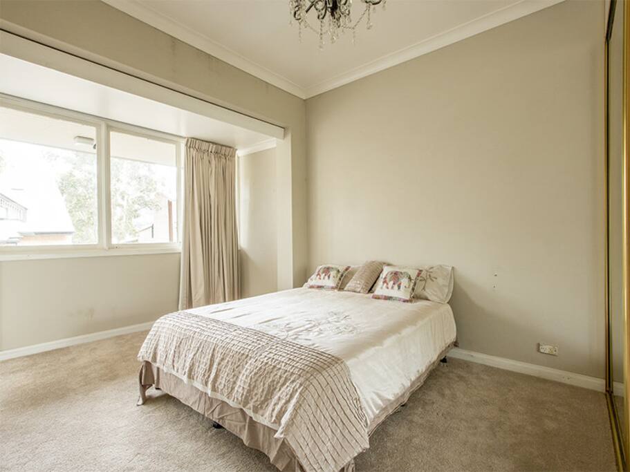 Master bedroom. You have a great balcony off this room