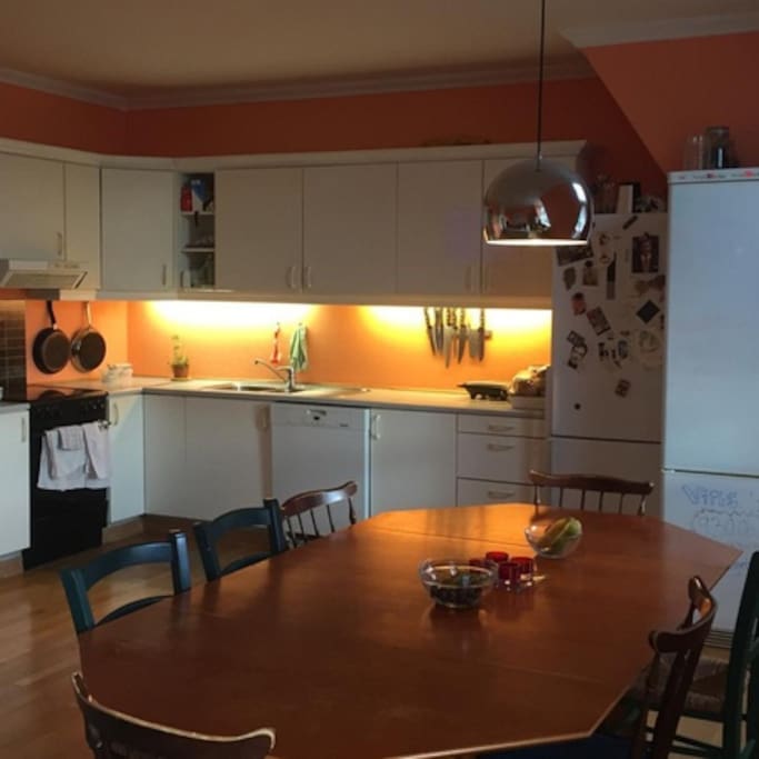 Large clean kitchen with all you need