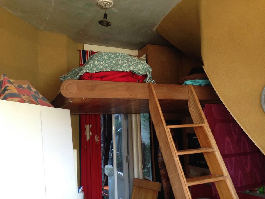 High bed for two persons