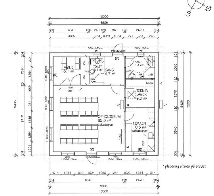 The floor plan