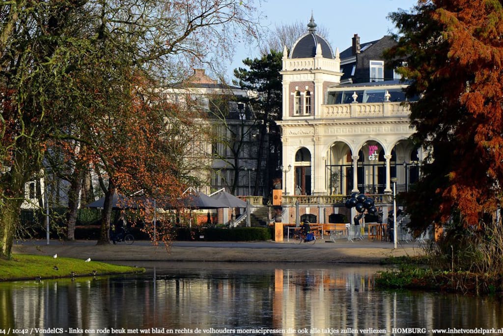 Vondelpark 500 mtrs nearby
