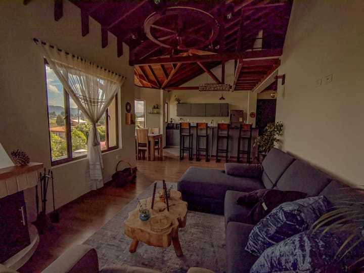 Acogedor Apartamento Con Chimenea Y Cine En Casa - Cajicá