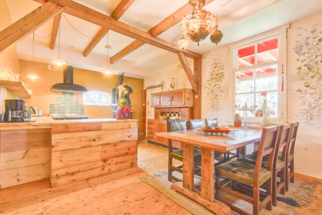 The shared living- kitchen