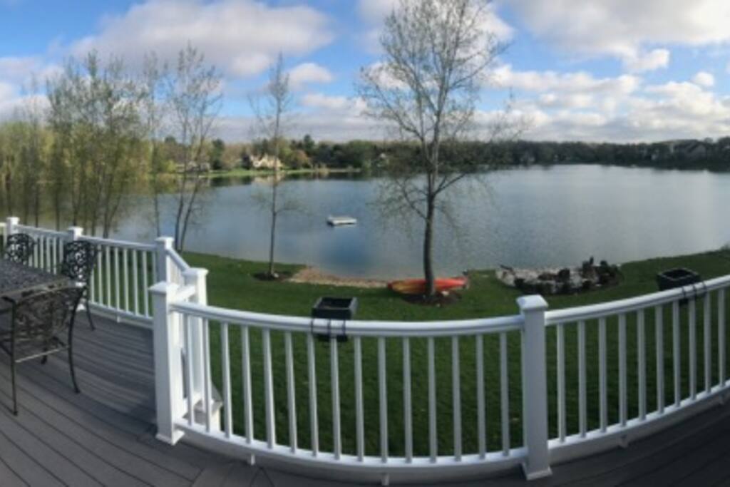 Deck area with dining table