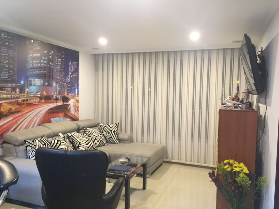 Sala con TV, BlueRay, Audio Bluethoot