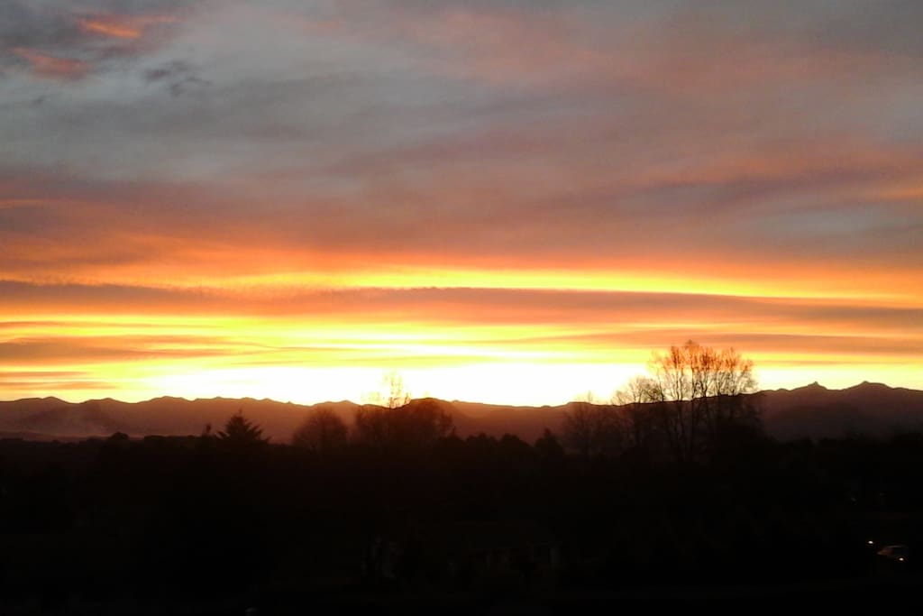 Sunset from veranda