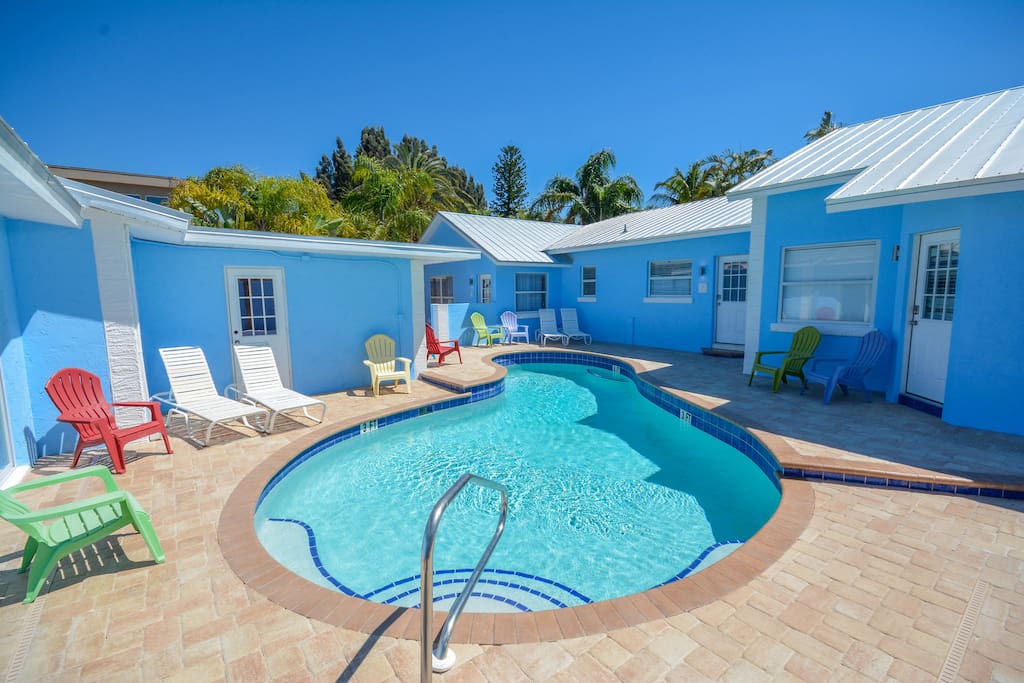 Heated swimming pool