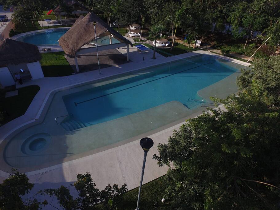 Area de albercas / Pool area
