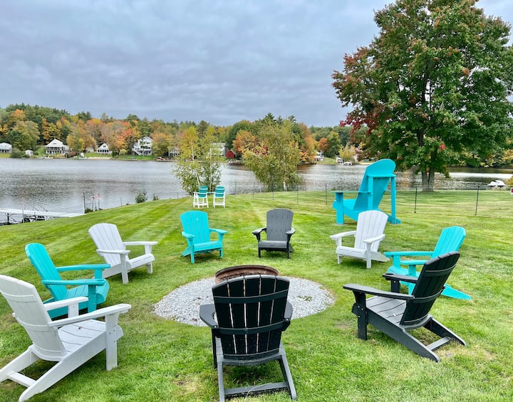 Lakefront, game room, firepit and A/C Houses for Rent in Barnstead