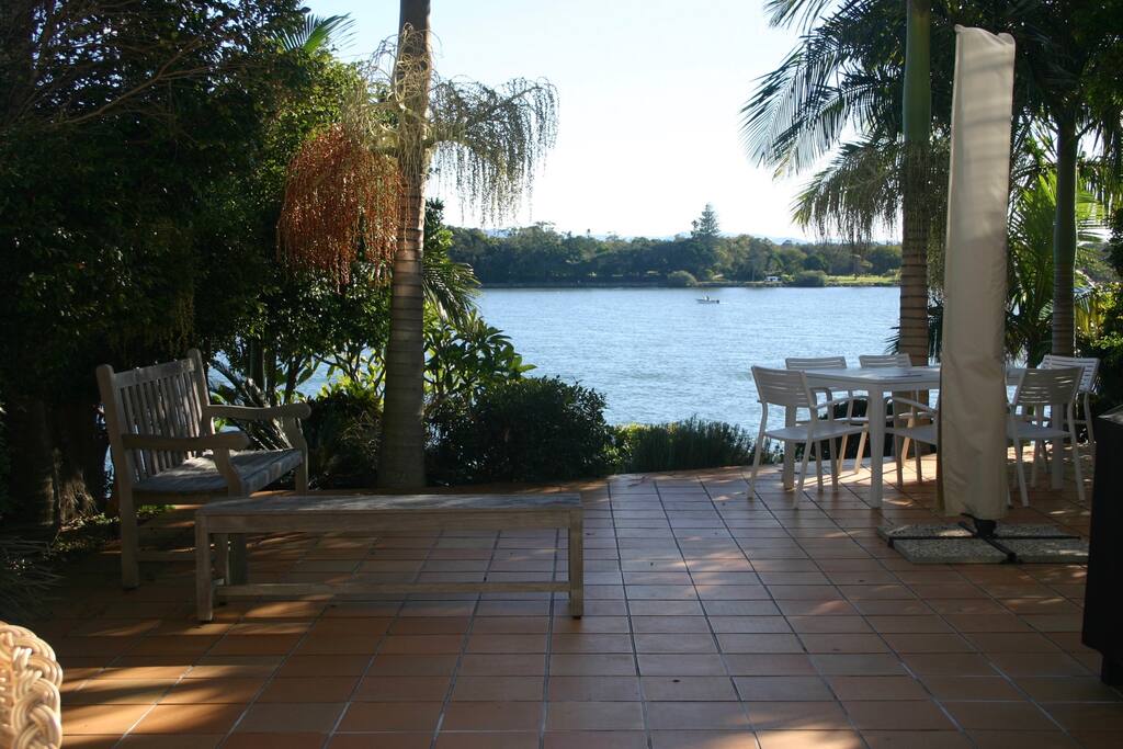 Terrace overlooking Tweed River with Golf Course opposite