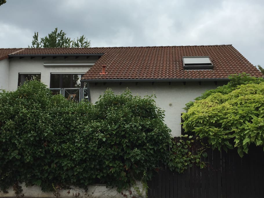 Außenansicht des Hauses zum Garten