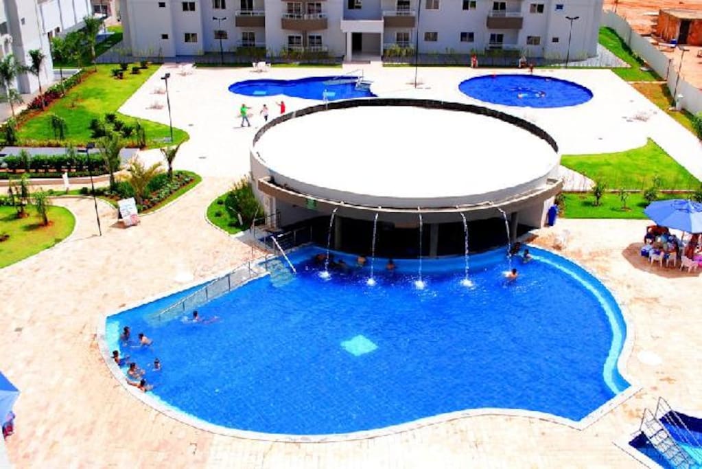 Área de lazer do flat