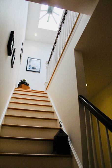 Loft like space with so much light ! Only two small flights up !