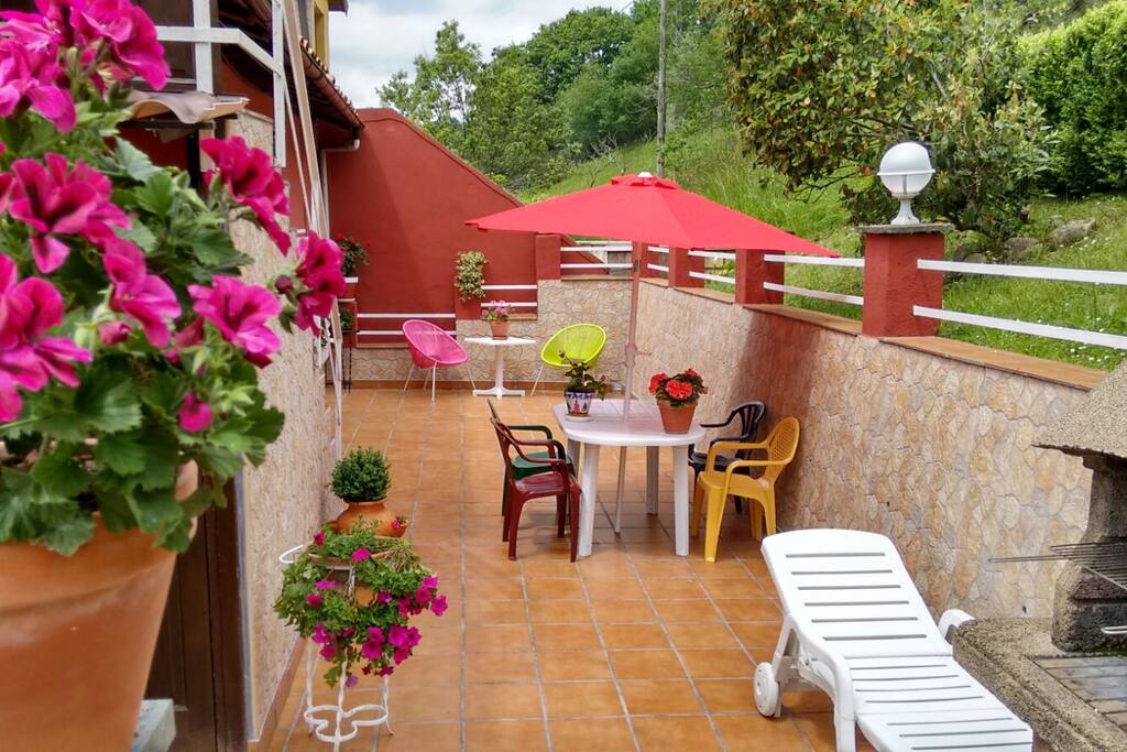 Terraza de Apartamento de 4 plazas.