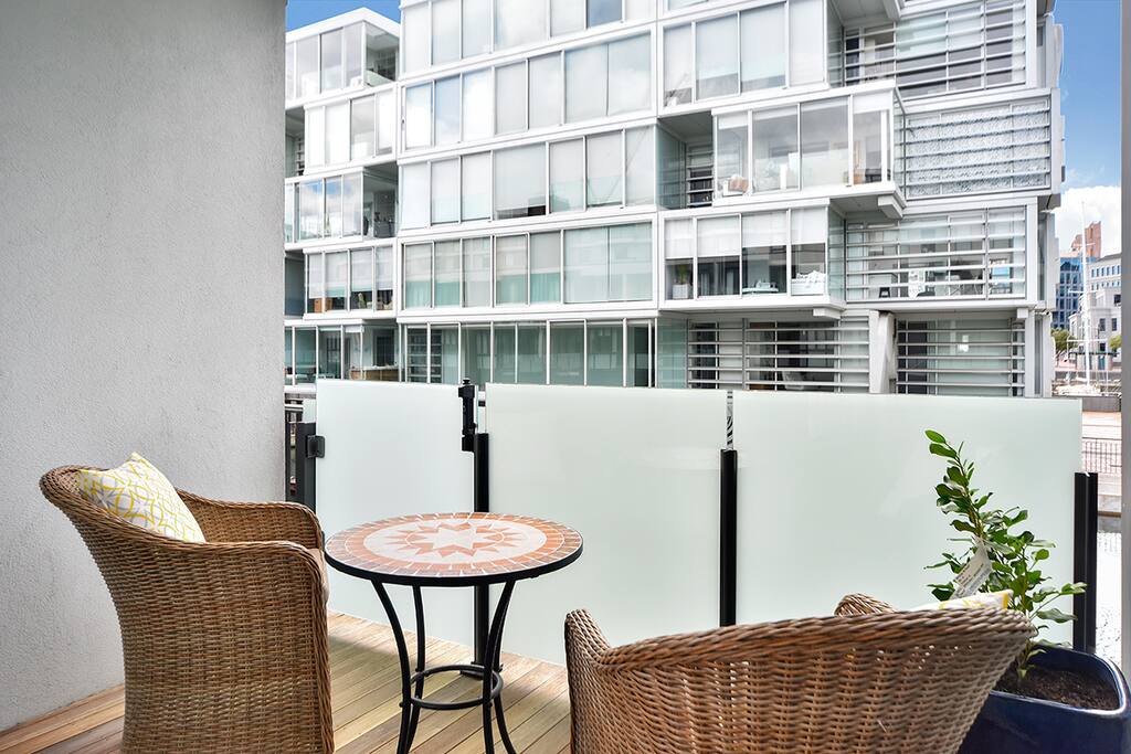 Living area has its own east facing balcony