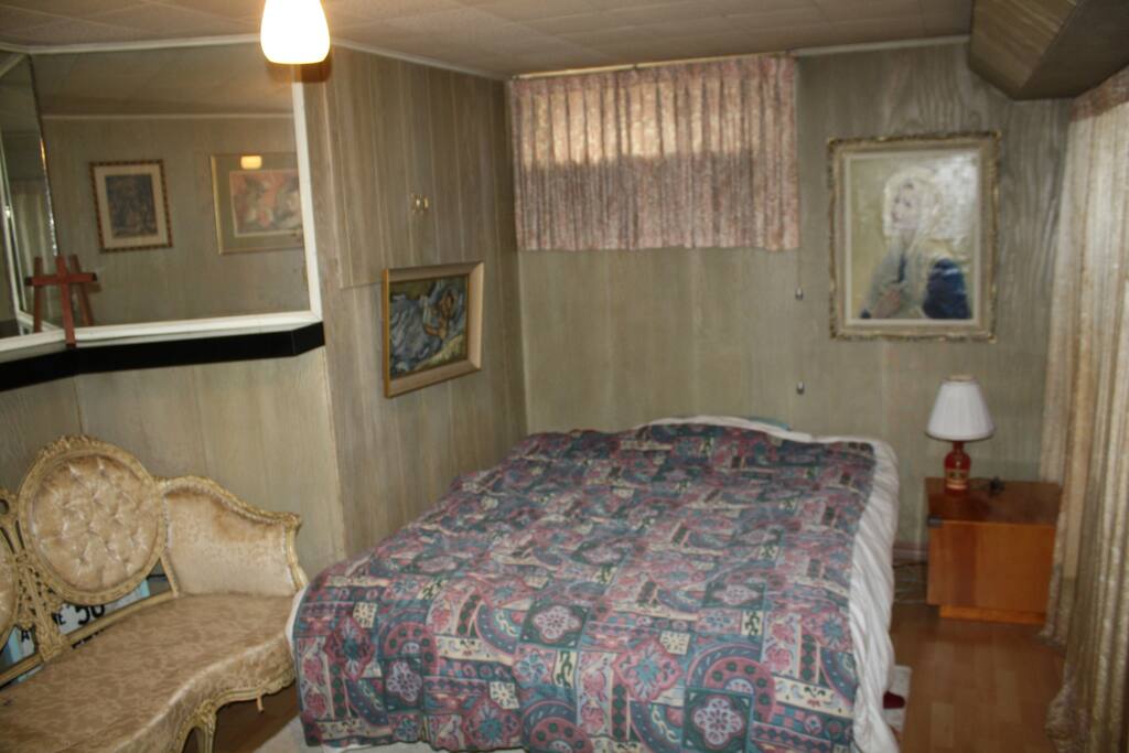Queen-sized bed