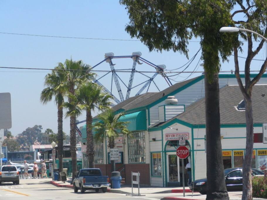 Just a block away from the Balboa Ferry & Fun Zone