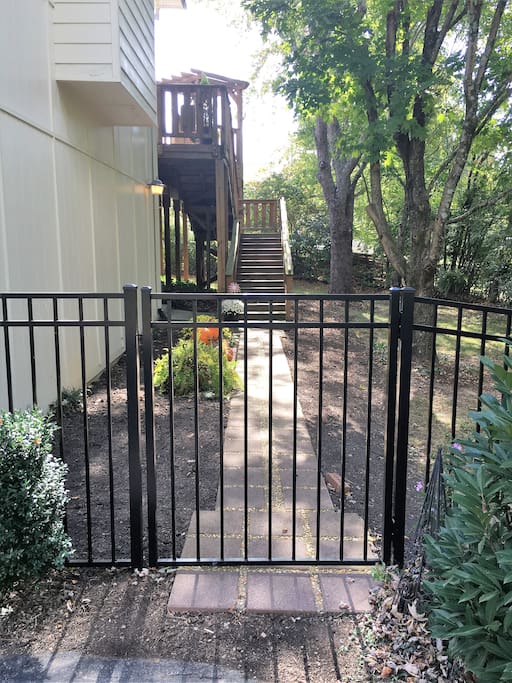 Walkway to apartment