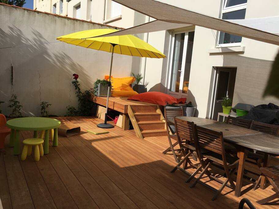 jardin terrasse au rez-de-chaussée