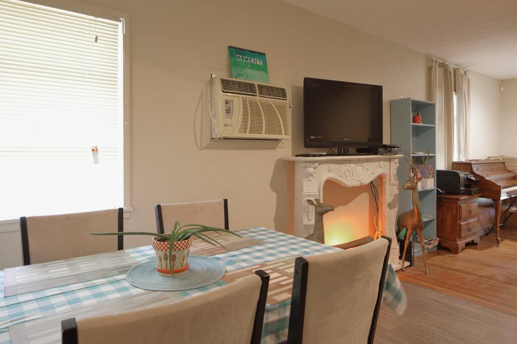 Dining room, Security camera surveillance the main entrance for everybody's safety