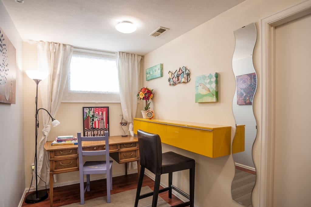 Small office in the basement