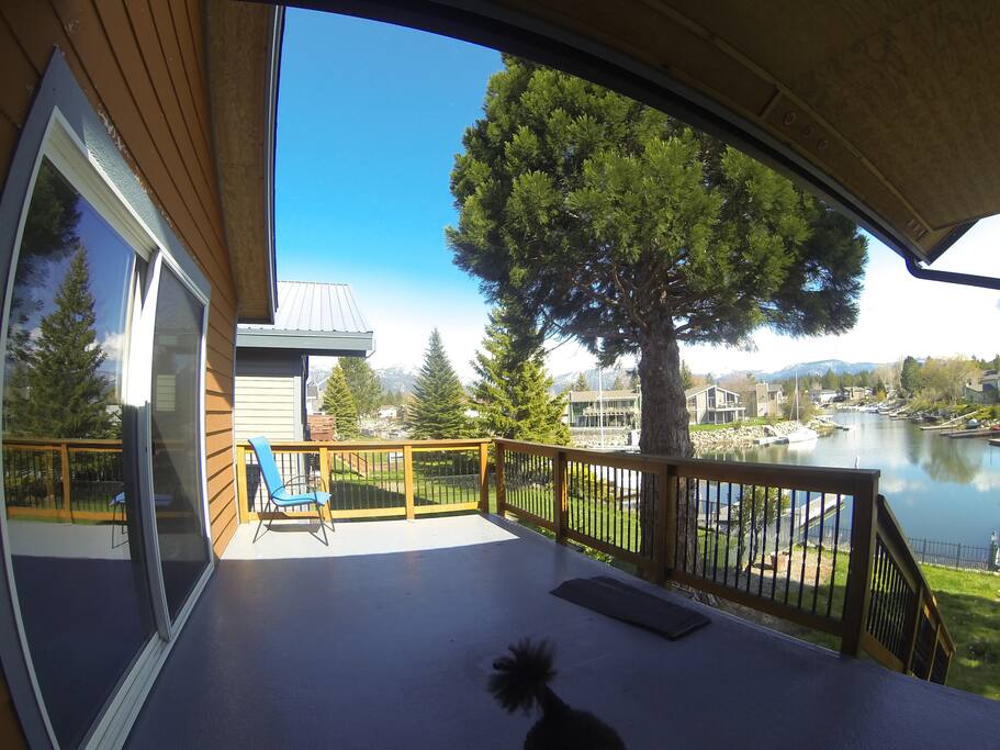 large water view porch