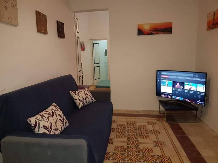 Living Room With Sofa Bed