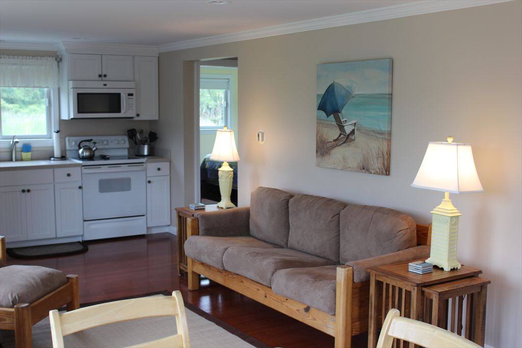 Living area look toward kitchen