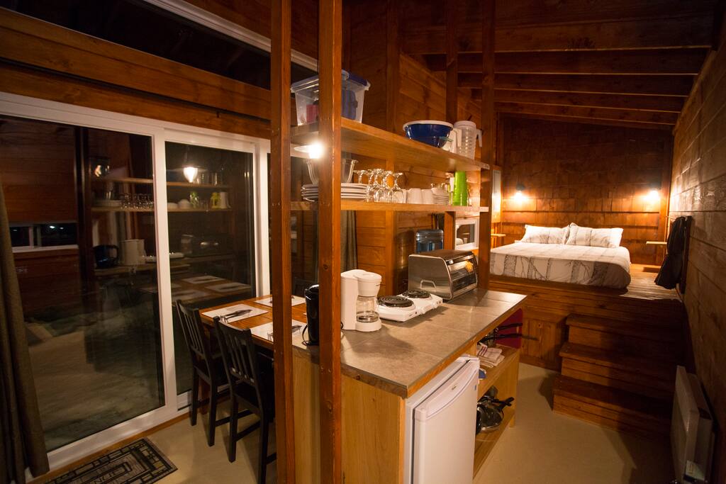 intérieur de la cabane
