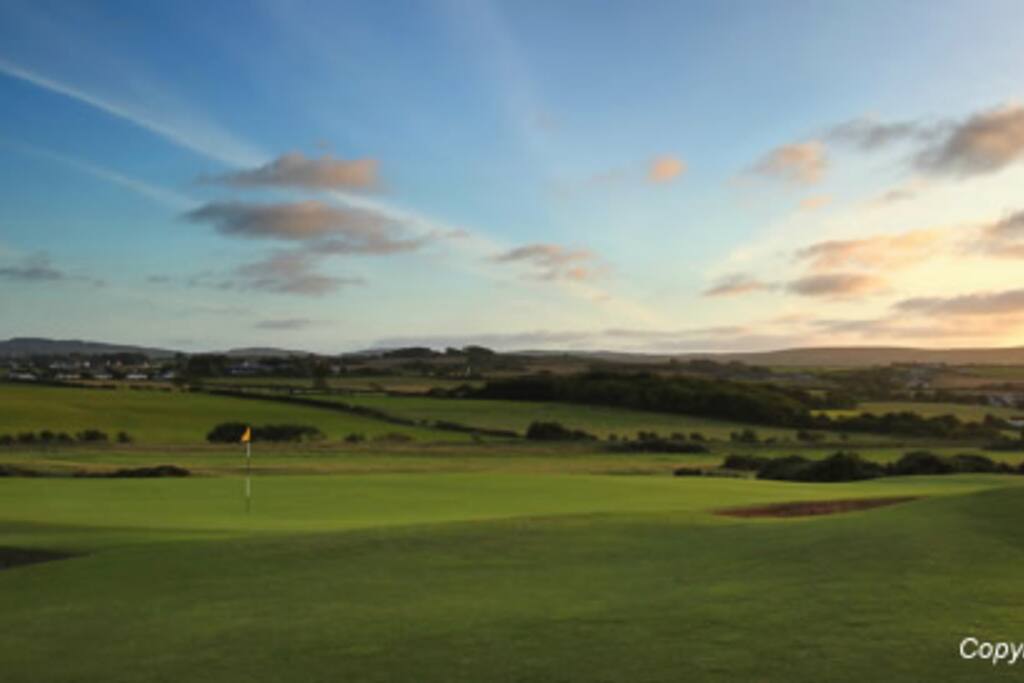 We are at the 2nd tee of Castlerock Golf Club