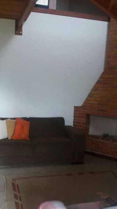 Sala com lareira