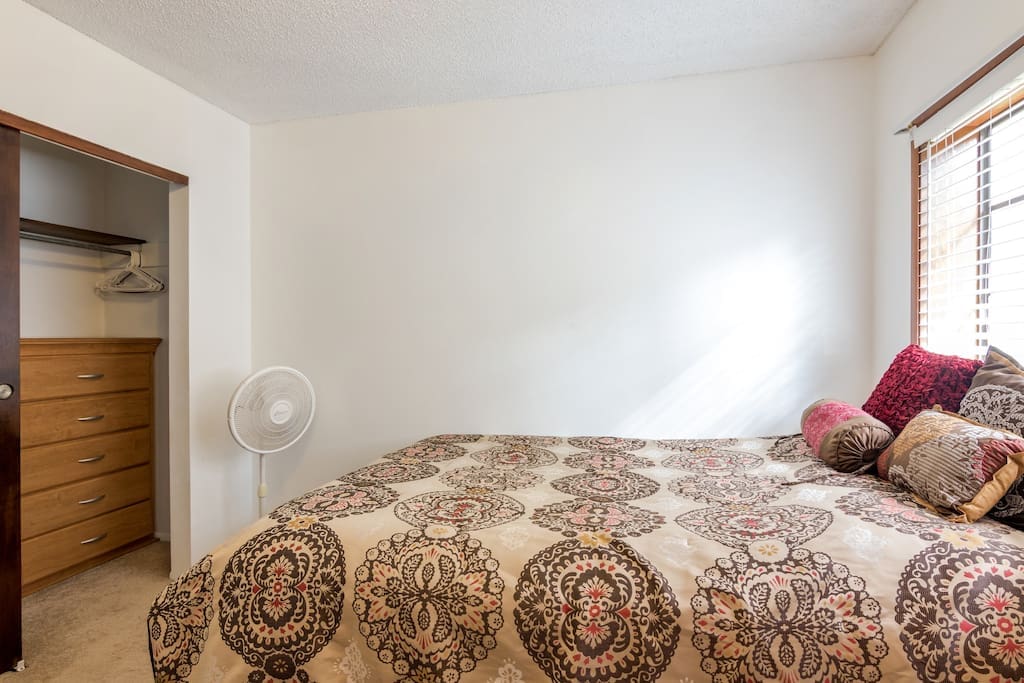 Plenty of closet space, so make yourself at home