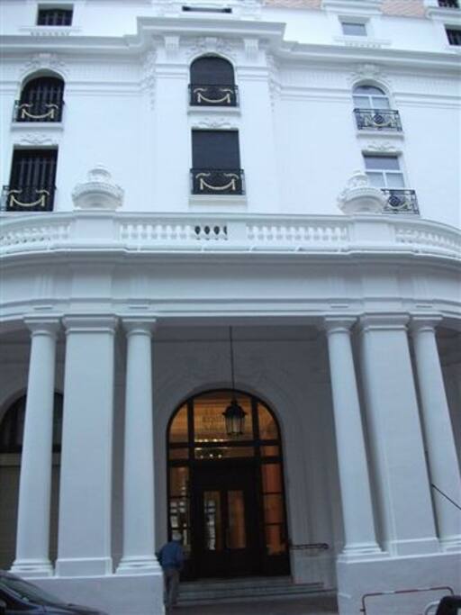 GRAND ENTRANCE TO STUDIOS AT THE BACK OF NEGRESCO