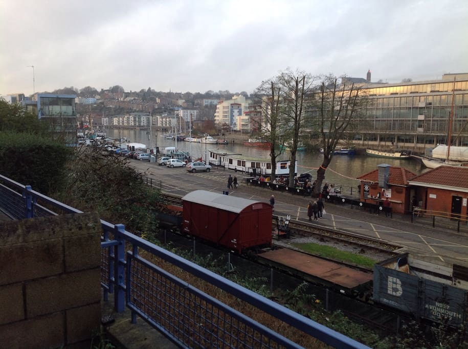 Views of Cliftonwood and steam train.