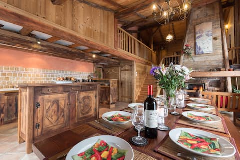 Charming, cozy atmosphere, l'Ours Blanc chalet