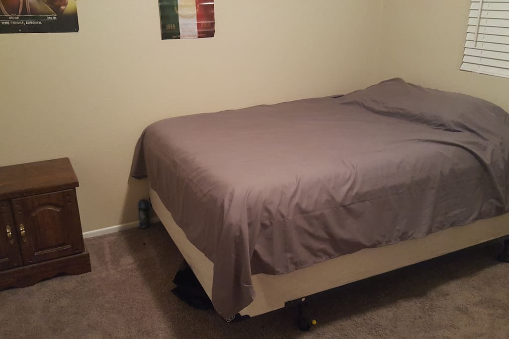 Bedroom #1, full-size bed.