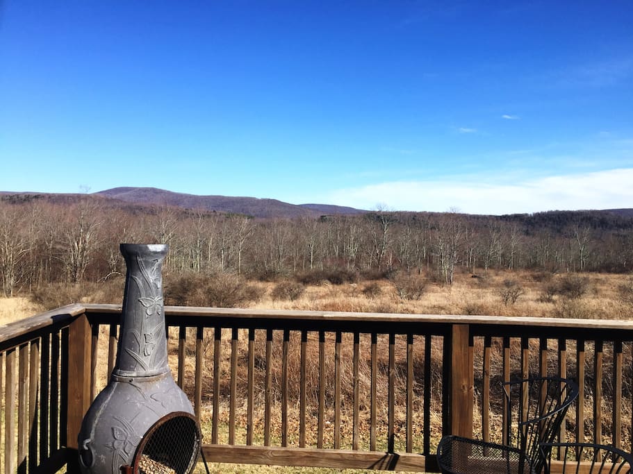 Stunning Springtime views from the deck